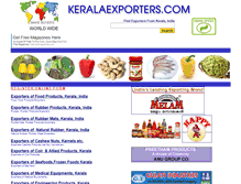 Tablet Screenshot of keralaexporters.com
